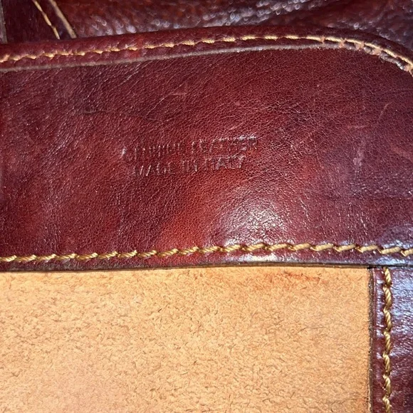 Brown Leather Messenger Bag - Picture 5 of 7